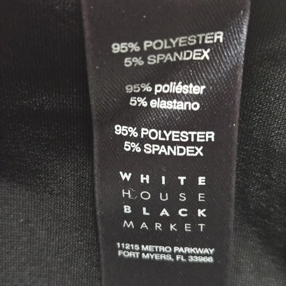 White House Black Market Black and White Geometric Midi Reversible Dress Size M - Picture 7 of 9